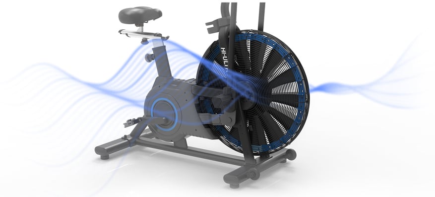 Impulse Air Bike HI-ULTRA HB005 9 hb005 ultra bike air bike illustration of drive system and wheel