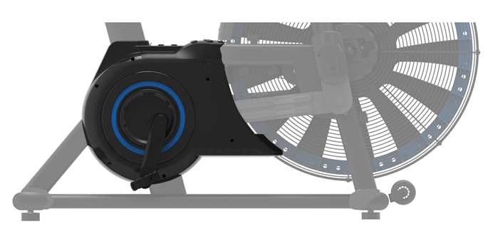 Impulse Air Bike HI-ULTRA HB005 10 image illustrating foot pedals on hb005 ultra bike air bike