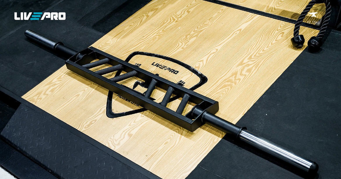 LivePro Multi Grip Weightlifting Bar 2.2m 1
